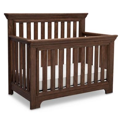 rustic oak crib