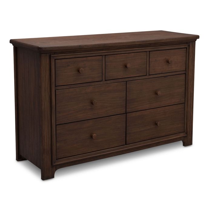 Serta Langley 7 Drawer Dresser In Rustic Oak Buybuy Baby