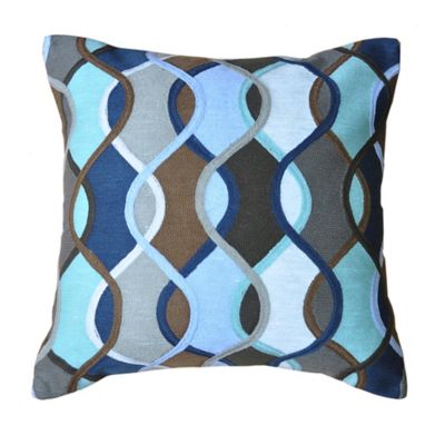 Amity Home Haley Square Throw Pillow In Grey Blue Bed Bath Beyond