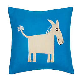 Amity Home Donkey Felt Pillow in Blue
