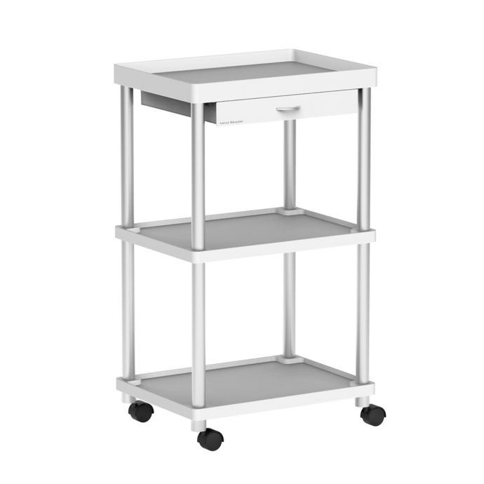 Mind Reader 3Tier Rolling Coffee Cart in White Bed Bath and Beyond