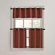 No. 918 Montego Casual Textured Grommet Kitchen Window Curtain Tiers and Valance