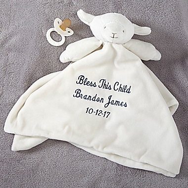 Lamb Baby Blankie in Ivory. View a larger version of this product image.