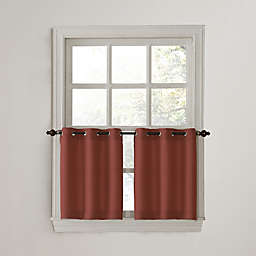 No.918® Montego Casual Textured Grommet Kitchen Window Curtain Tier Pair