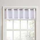 Alternate image 0 for No.918&reg; Montego Casual Textured Grommet Kitchen Window Curtain Valance in White