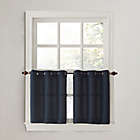 Alternate image 0 for No.918&reg; Montego Casual Textured 24-Inch Grommet Kitchen Window Curtain Tier Pair in Navy