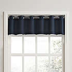 Alternate image 0 for No.918&reg; Montego Casual Textured Grommet Kitchen Window Curtain Valance in Navy