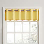 No.918&reg;Montego Casual Textured Grommet Kitchen Window Curtain Valance in Yellow