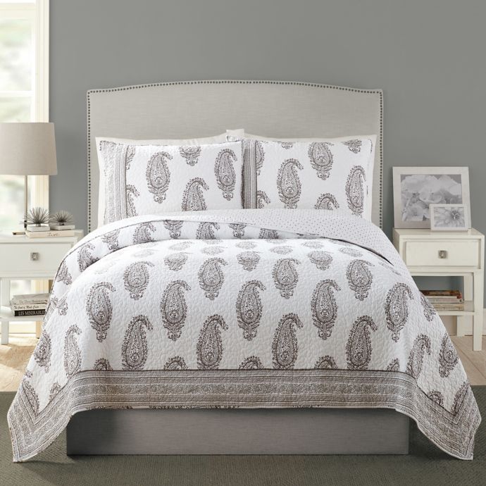 Vera Bradley Nadya Quilt In Grey Bed Bath Beyond