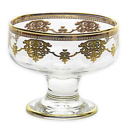 Classic Touch Dessert Glass Bowls in Gold (Set of 6)