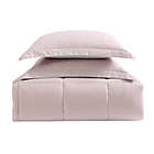 Alternate image 2 for My World Solid Reversible 2-Piece Twin/Twin XL Comforter Set in Blush/Lavender