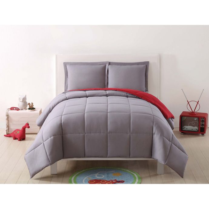 My World Solid Reversible Comforter Set Bed Bath and Beyond Canada