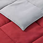 Alternate image 3 for My World Solid Reversible 2-Piece Twin/Twin XL Comforter Set in Grey/Red