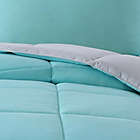 Alternate image 1 for My World Solid Reversible 2-Piece Twin/Twin XL Comforter Set in Turquoise/Grey