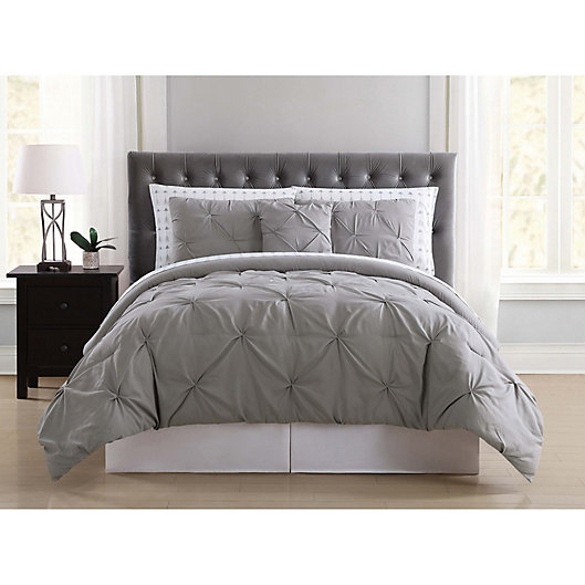 King Blush Truly Soft Everyday Pleated Comforter Set