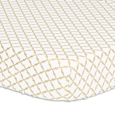 gold crib sheet