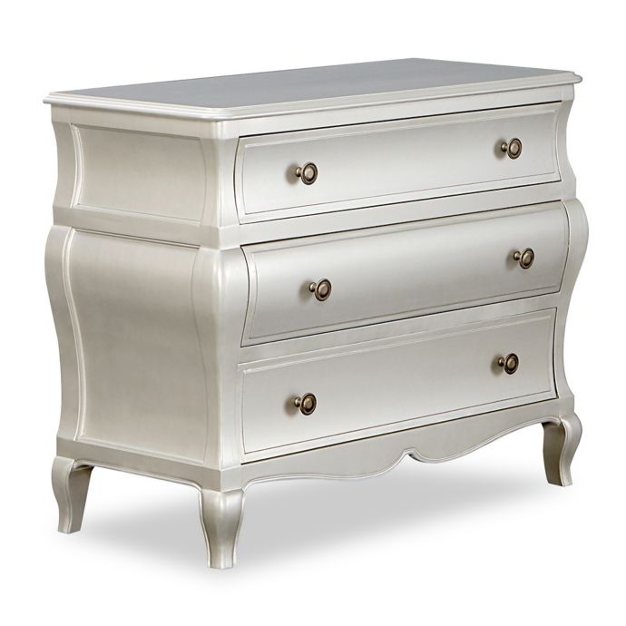 Bassettbaby Premier Seraphina 3 Drawer Bombe Chest In Shimmer