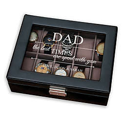 Custom Personalization Solutions "The Best Times..." 10-Watch Leather Case