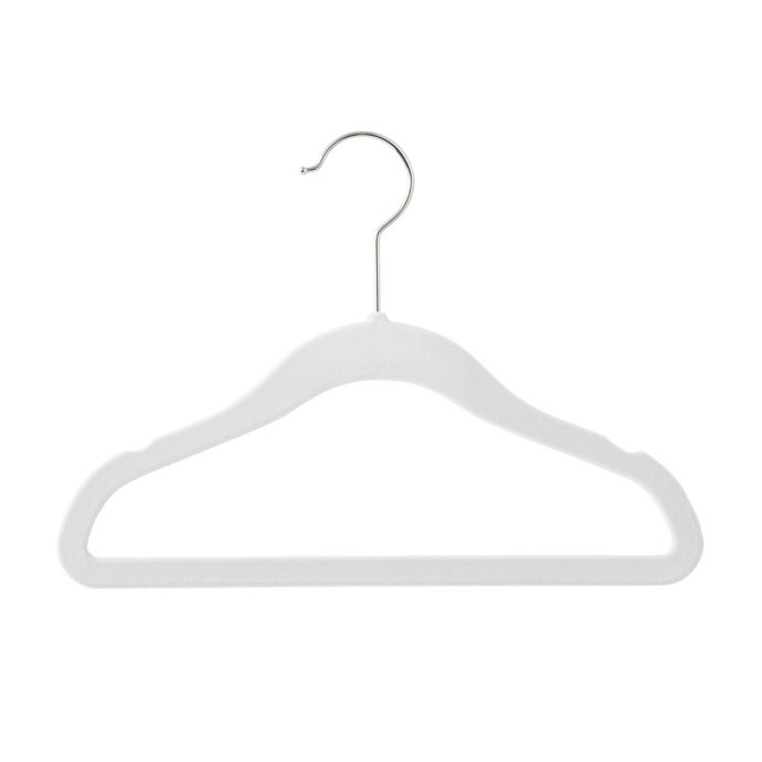 Real Simple® Kid's Velvet Hangers in Dove (Set of 30) Bed Bath and