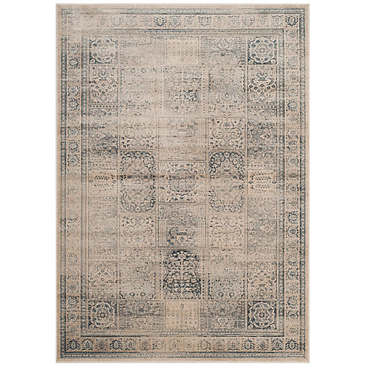 Alternate image 1 for Safavieh Vintage Tile 4-Foot x 5-Foot 7-Inch Area Rug in Stone/Blue
