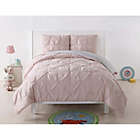 Alternate image 0 for My World Pleated Twin XL Duvet Cover Set in Blush/Silver