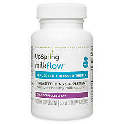 UpSpring® Milkflow® 60-Count Fenugreek and Blessed Thistle Breastfeeding Supplement Capsules