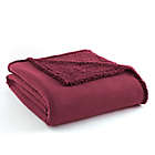 Alternate image 0 for Micro Flannel&reg; Reversible Sherpa King Blanket in Wine