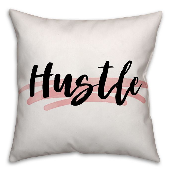 Designs Direct Hustle Throw Pillow In Pink Black Bed Bath Beyond