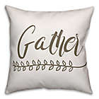 Alternate image 0 for Designs Direct "Gather" Throw Pillow in Brown/White