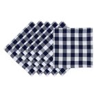 Alternate image 0 for Design Imports Checker Napkins in Nautical Blue (Set of 4)