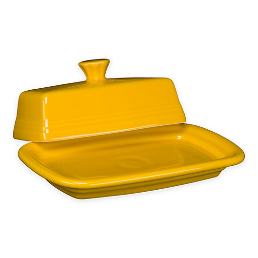 Alternate image 1 for Fiesta® Extra-Large Covered Butter Dish in Daffodil