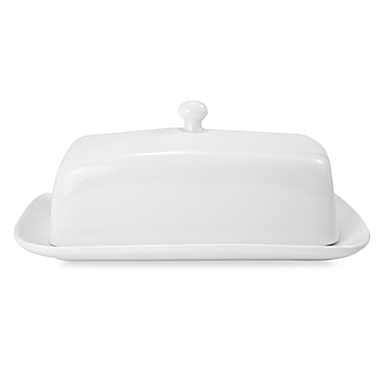 Everyday White&reg; Covered Butter Dish. View a larger version of this product image.