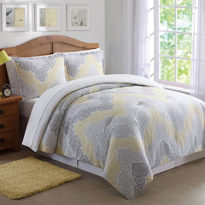 Antique Lace Chevron Comforter Set Bed Bath Beyond