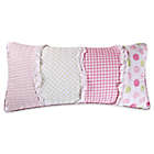 Alternate image 0 for Levtex Home Melanie Ruffled Oblong Throw Pillow in Pink/White