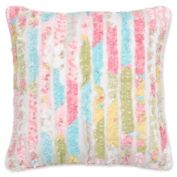 Levtex Home Juliet Ruffled Square Throw Pillow in White