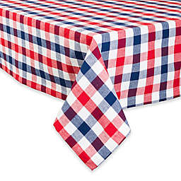 Design Imports Check Tablecloth