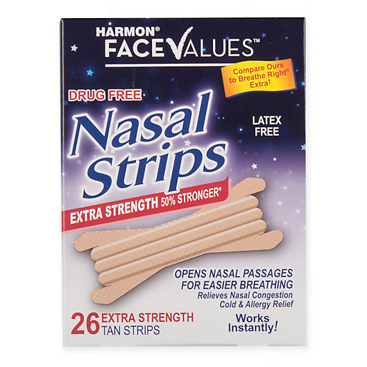 Alternate image 1 for Harmon® Face Values™ 26-Count Extra-Strength Large Nasal Strips