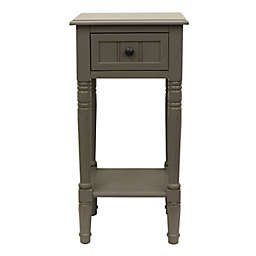 Decor Therapy Simplify Accent Table with Eased Edge Grey Finish