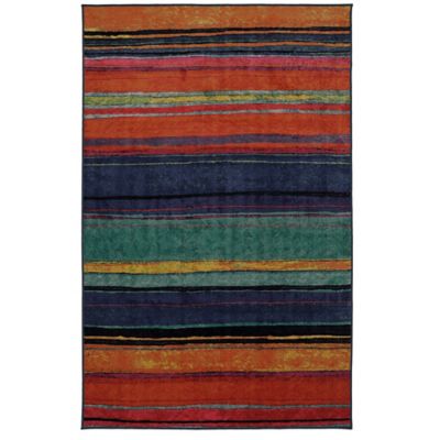 Mohawk Home Rainbow Kaleidoscope 7-Foot 6-Inch x 10-Foot Multicolor Area Rug