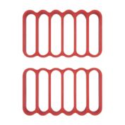 OXO Good Grips&reg; Silicone Roasting Racks in Red (Set of 2)
