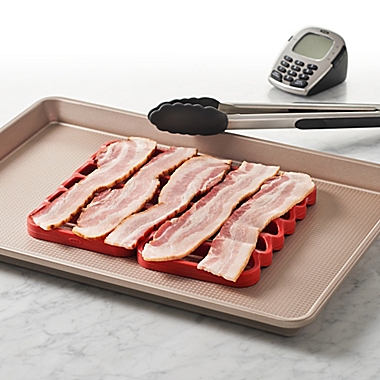 OXO Good Grips&reg; Silicone Roasting Racks in Red (Set of 2). View a larger version of this product image.