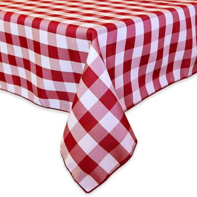 NEW Rans Gingham Tablecloth Large Red 300x150cm 