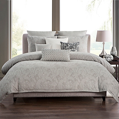 Highline Bedding Co. Adelais Full/Queen Comforter Set in Grey. View a larger version of this product image.