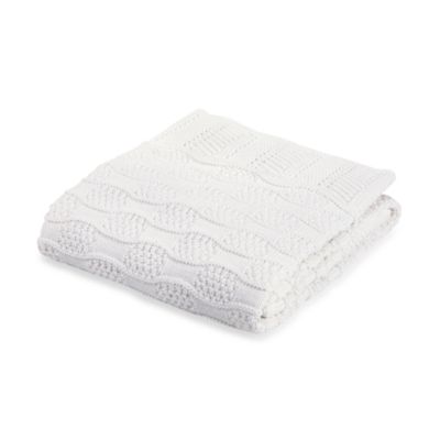 Elegant Baby&reg; Fancy White Blanket
