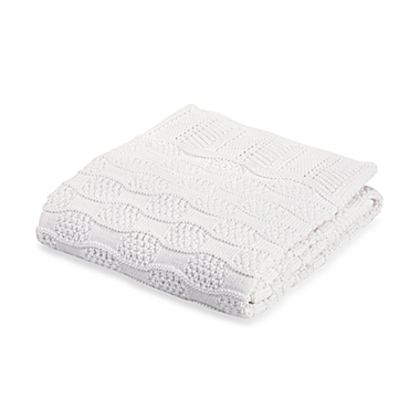 Elegant Baby&reg; Fancy White Blanket. View a larger version of this product image.