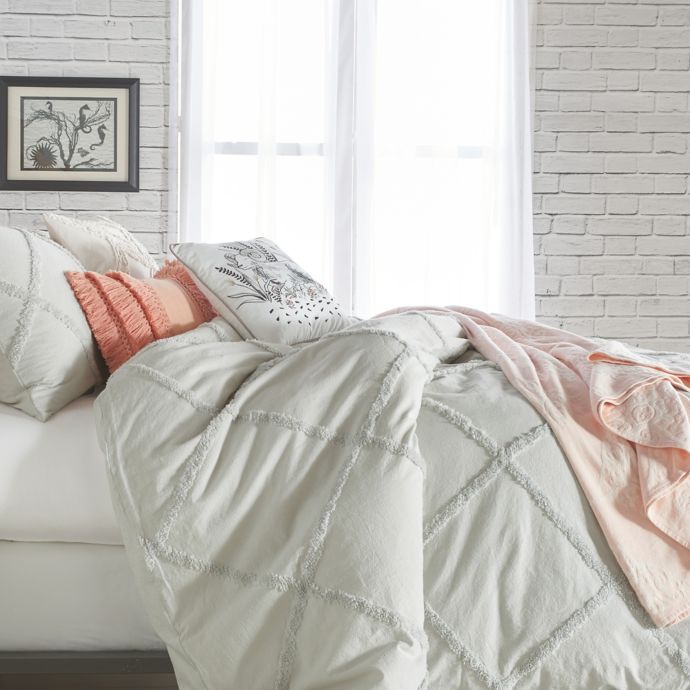 Peri Home Chenille Lattice Comforter Set | Bed Bath & Beyond