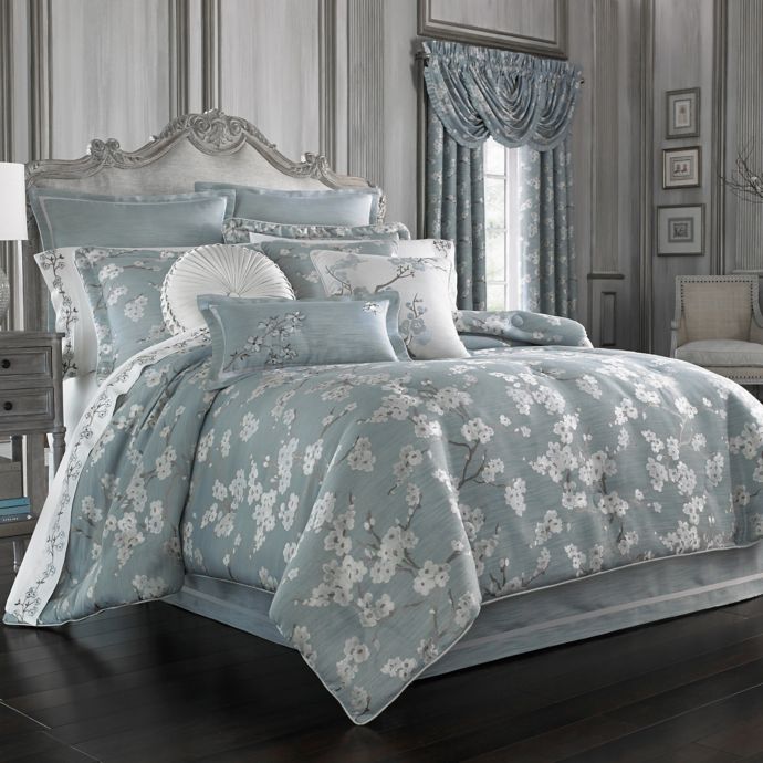 J Queen New York Mika Comforter Set In Powder Blue Bed Bath