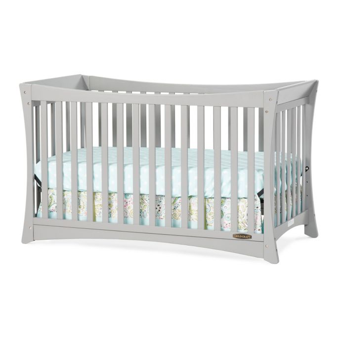 Child Craft Parisian 3 In 1 Convertible Crib In Cool Grey