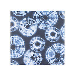 Thirstystone® Tye Dye Single Square Coaster Collection in White/Indigo
