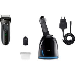 Braun Series 3 3050cc Men's Electric Shaver with Clean & Charge System